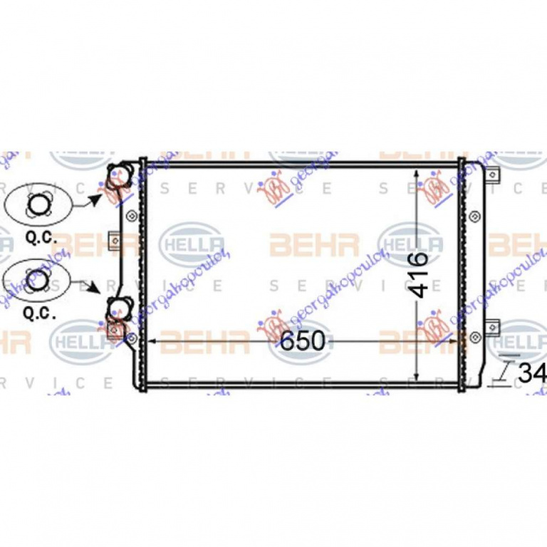 Radiator Apa - Audi A3 2008 , 1k0121253aa