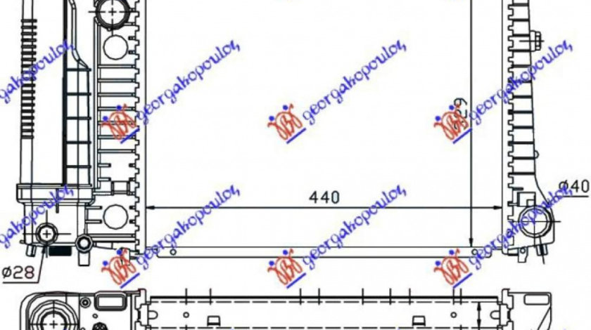 Radiator Apa - Bmw Series 3 (E36) Coupe/Cabrio 1990 , 17111712978