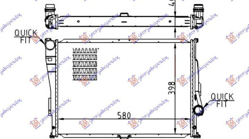 Radiator Apa - Bmw Series 3 (E46) Coupe/Cabrio 1999 , 17102228941