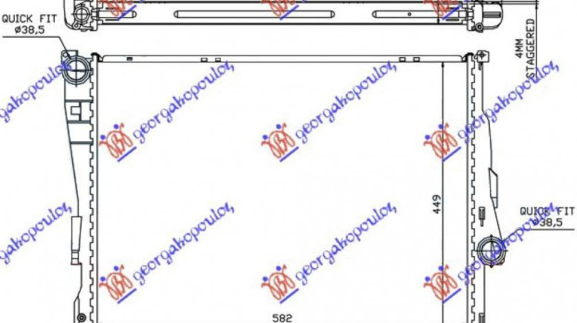 Radiator Apa - Bmw Series 3 (E46) Coupe/Cabrio 1999 , 17119071518