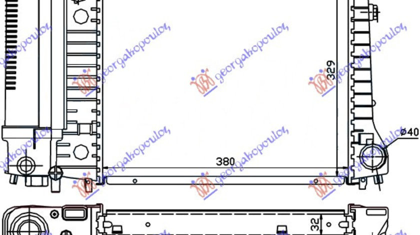 Radiator Apa - Bmw Series 3 (M40) 1988 , 17111719300