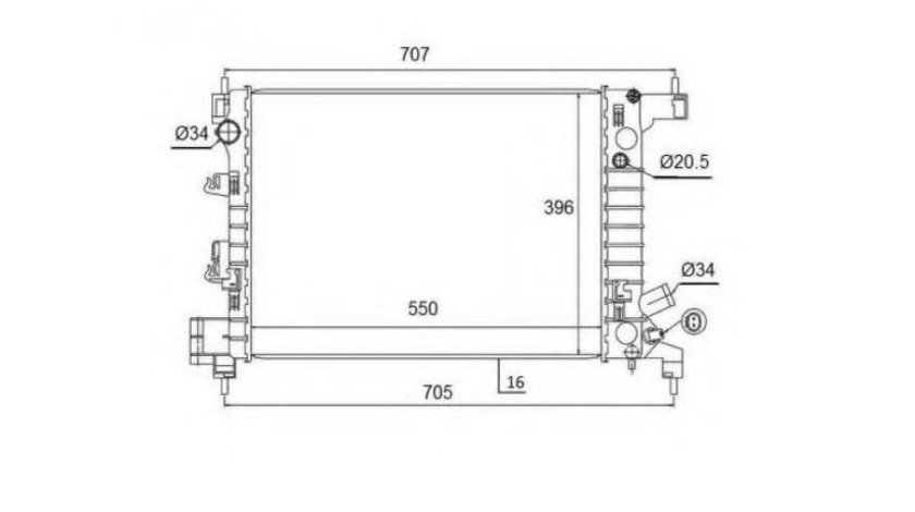 Radiator apa Chevrolet AVEO hatchback (T300) 2011-2016 #3 08002047