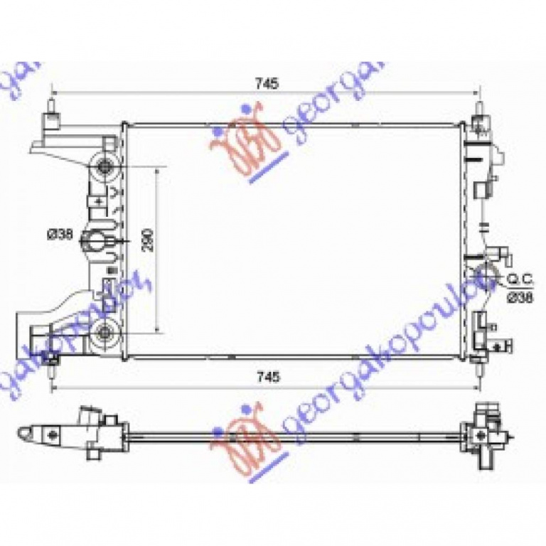 Radiator Apa - Chevrolet Cruze 2009 , 13267652