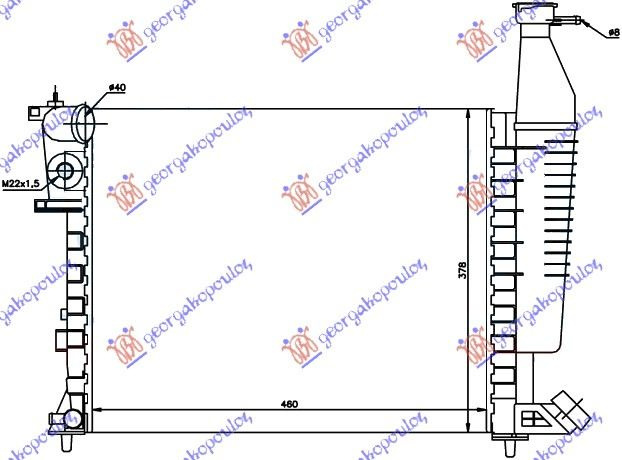 Radiator Apa - Citroen Berlingo 1996 , 133007