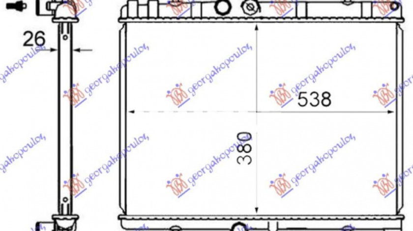 Radiator Apa - Citroen C4 2004 , 1330w2