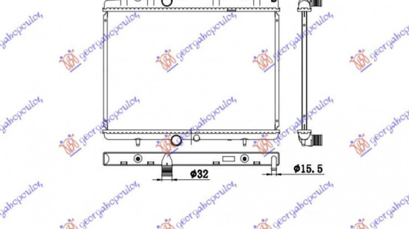 Radiator Apa - Citroen C4 Picasso 2007 , 1330w2