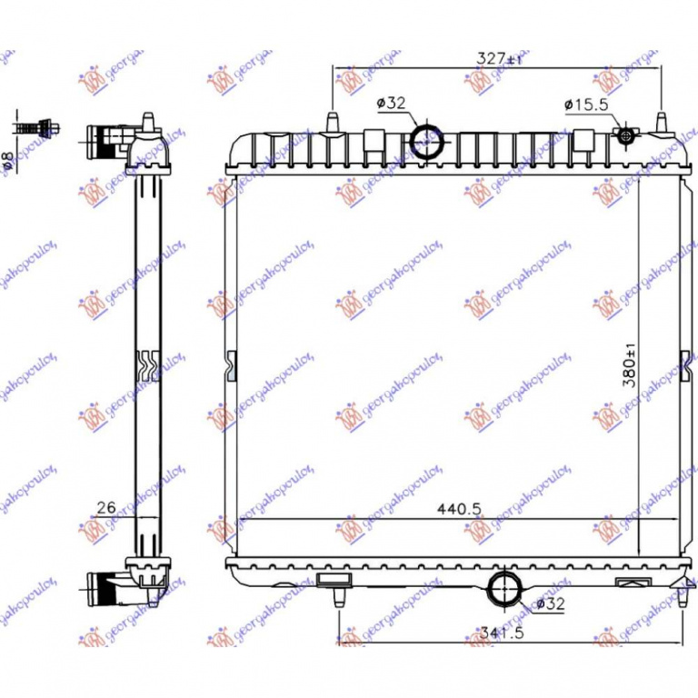 Radiator Apa - Citroen Ds5 2011 , 1330z0