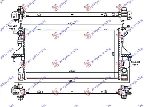 Radiator Apa - Citroen Jumper 2014 , 1613996580