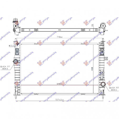 Radiator Apa - Citroen Jumpy/Space Tourer 2016 , 1609961580