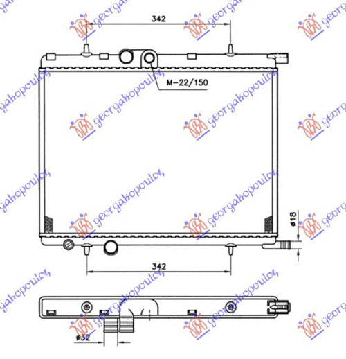 Radiator Apa - Citroen Xsara 2000 , 1330.69