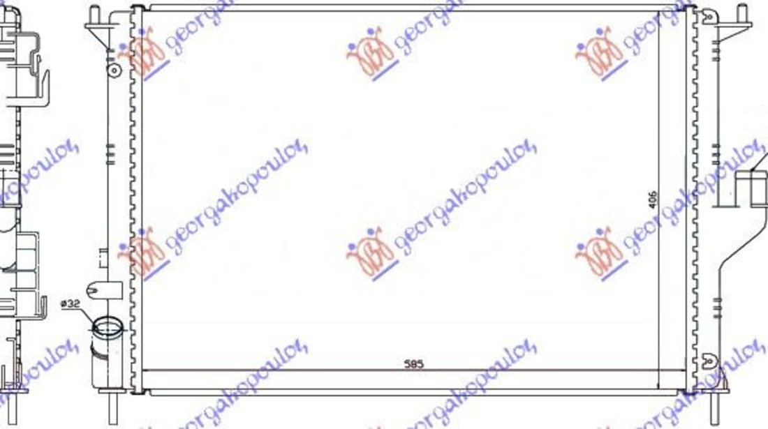 Radiator Apa - Dacia Logan-Mcv 2008 , 8200735039