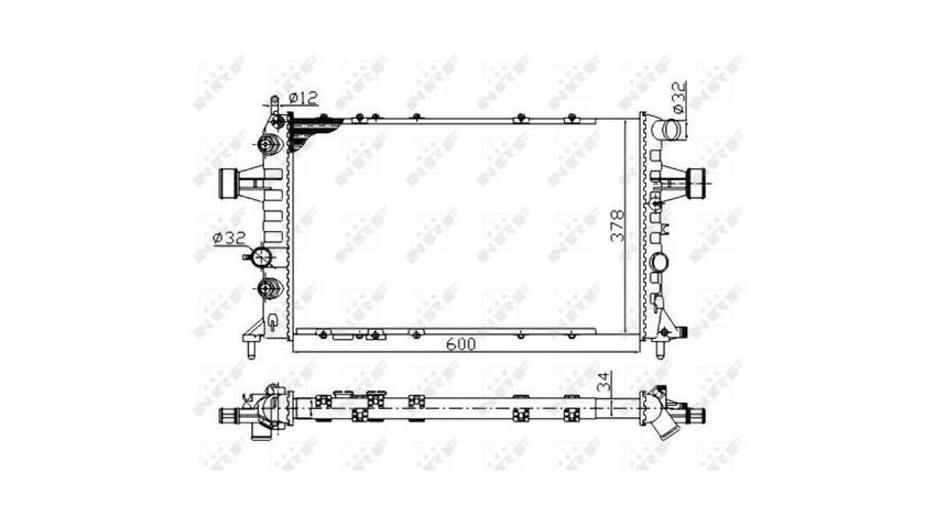 Radiator apa Dodge CHARGER 2005-2010 #3 01073056