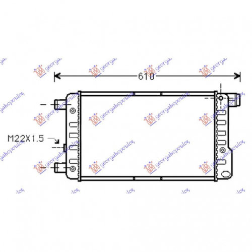 Radiator Apa - Fiat Cinquecento 1993 , 7700881