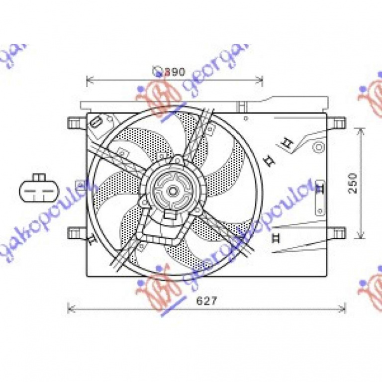 Radiator Apa - Fiat Fiorino/Qubo 2016 , 1330.Y1