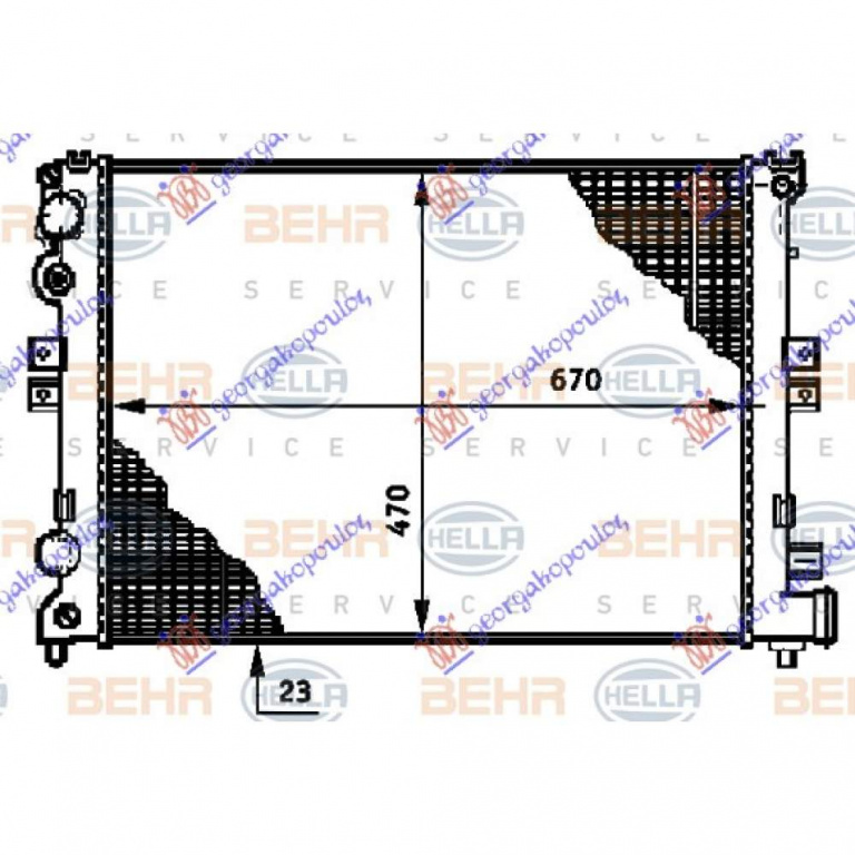 Radiator Apa - Fiat Scudo 2004 , 1301.P2