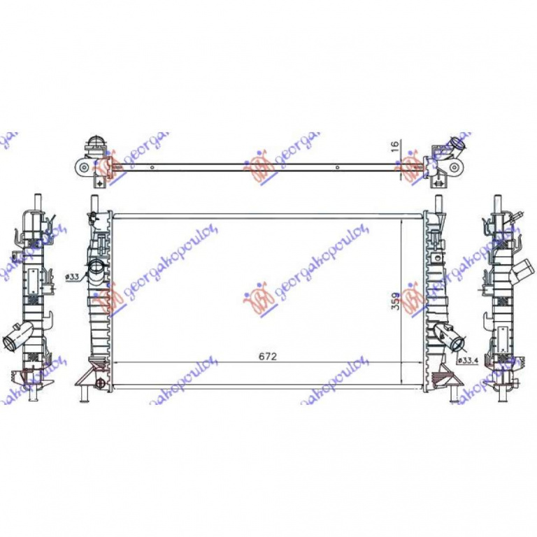 Radiator Apa - Ford Kuga 2008 , 1429406