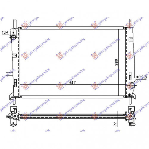 Radiator Apa - Ford Mondeo 1993 , 1029616