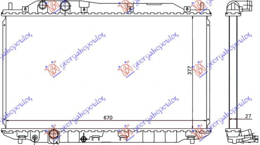 Radiator Apa - Honda Civic Sedan 2006 , 19010-Rna-Js1