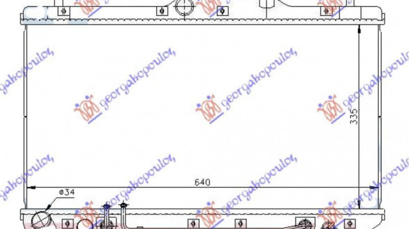 Radiator Apa - Hyundai Accent H/B 1999 , 25310-25100