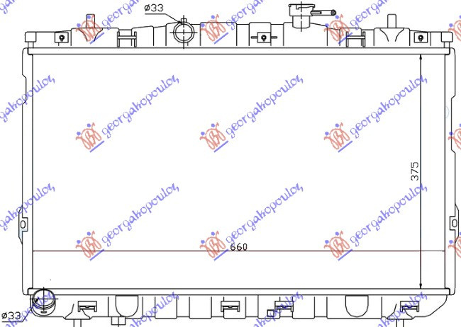 Radiator Apa - Hyundai Elantra 2000 , 25310-2d000