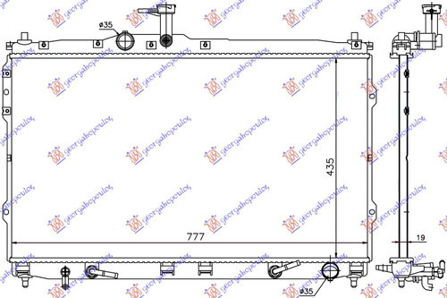 Radiator Apa - Hyundai H1 Starex 2007 , 253104h550