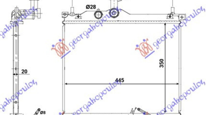 Radiator Apa - Hyundai I10 2007 , 25310-0x050