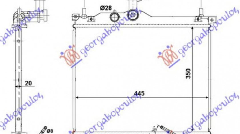 Radiator Apa - Hyundai I10 2010 , 25310-0x170