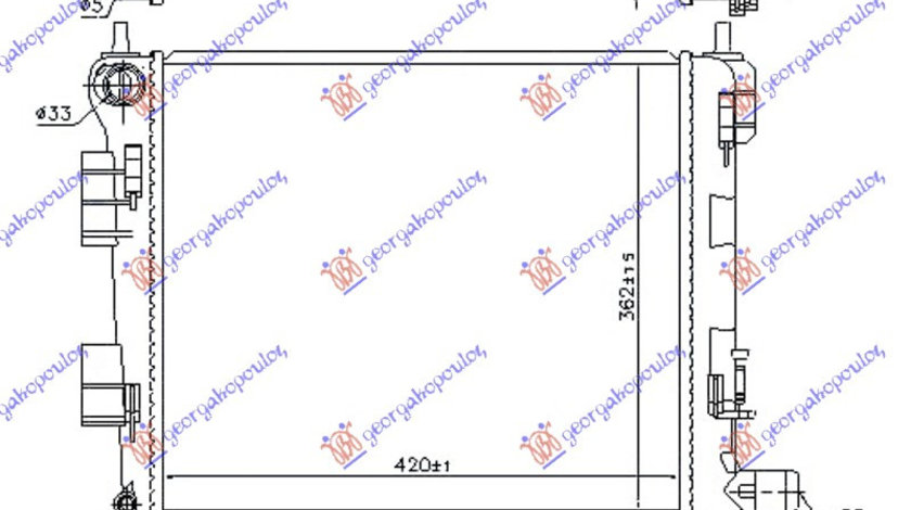 Radiator Apa - Hyundai I10 2013 , 25310-B9000