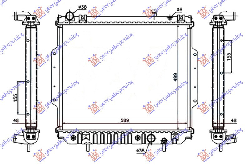 Radiator Apa - Jeep Grand Cherokee 1999 , 52079971aa