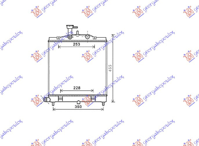 Radiator Apa - Kia Picanto2008 2009 , 25310-07600