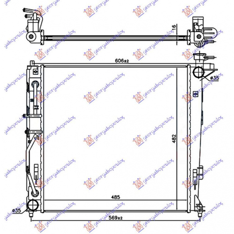 Radiator Apa - Kia Sportage 2014 , 25310-2y510