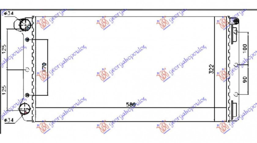 Radiator Apa - Lancia Musa 2003 , 5178005