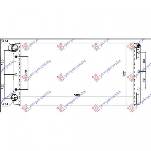 Radiator Apa - Lancia Y10 1991 , 7567061