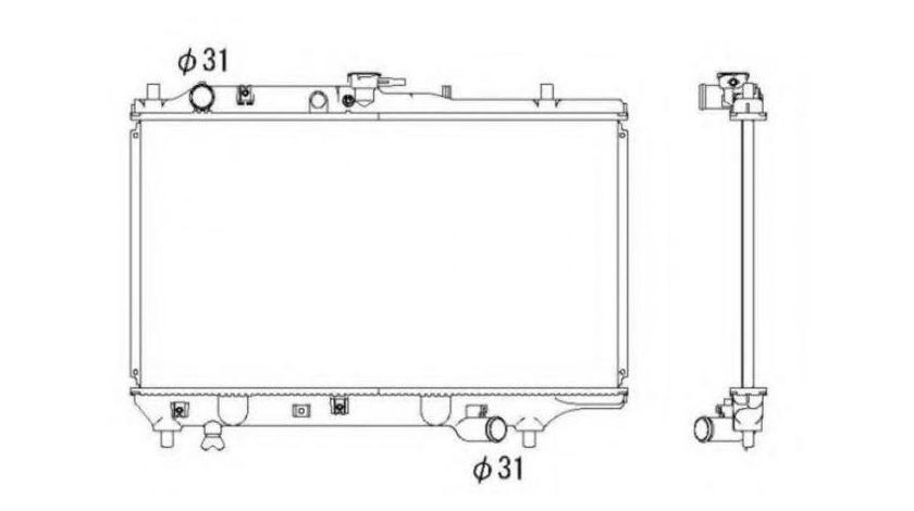 Radiator apa Mazda 323 C Mk IV (BG) 1989-2000 #2 01272042