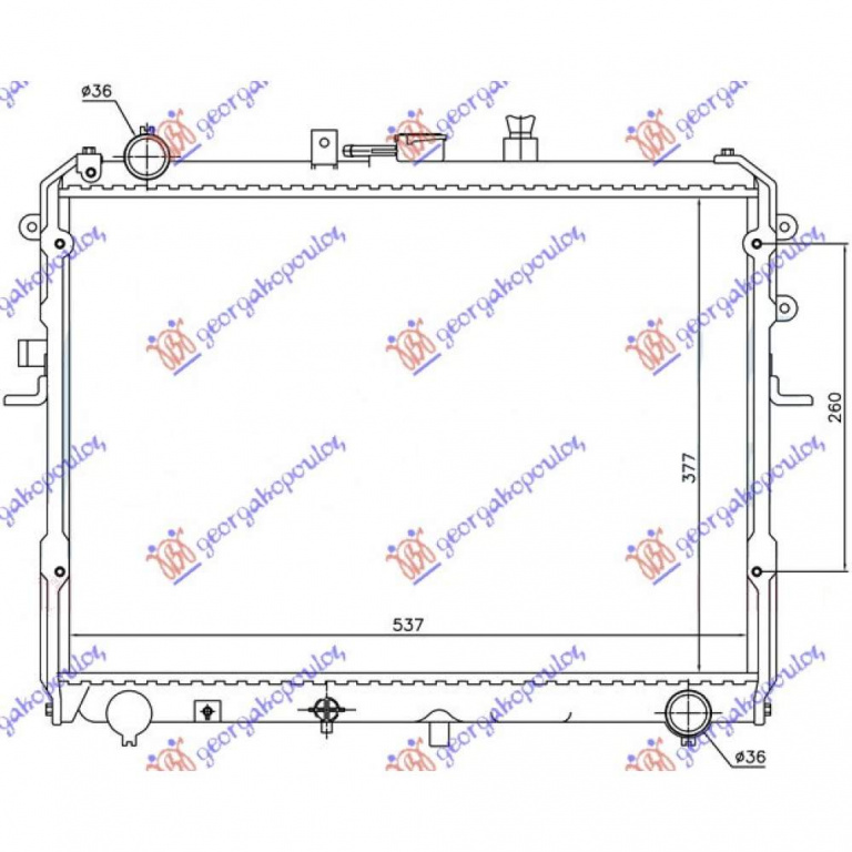 Radiator Apa - Mazda P/U 2/4usi 2003 , Wl2115200a