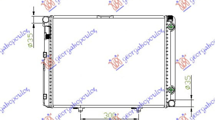 Radiator Apa - Mercedes 190e (W201) 1984 , 2015004303