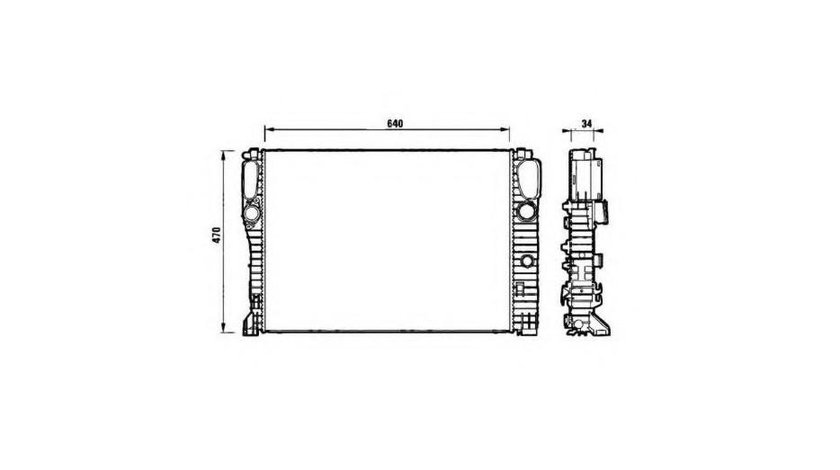 Radiator apa Mercedes CLK (C209) 2002-2009 #3 118196