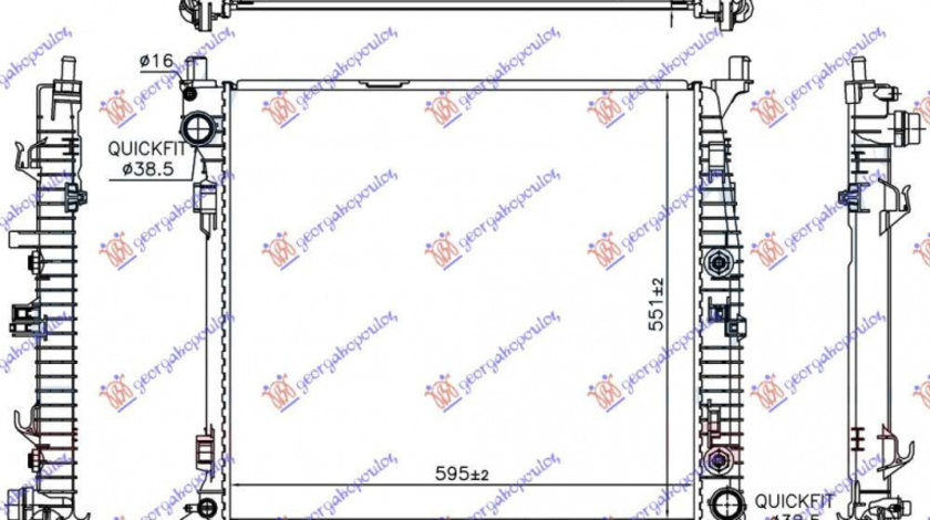 Radiator Apa - Mercedes Gls (X166) 2015 , 995001303