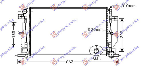 Radiator Apa - Mercedes Sprinter 209-524 (W906) 2006 , 9065000102