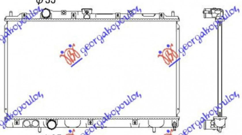 Radiator Apa - Mitsubishi Colt (Cj1)1996 1997 , Mr187961