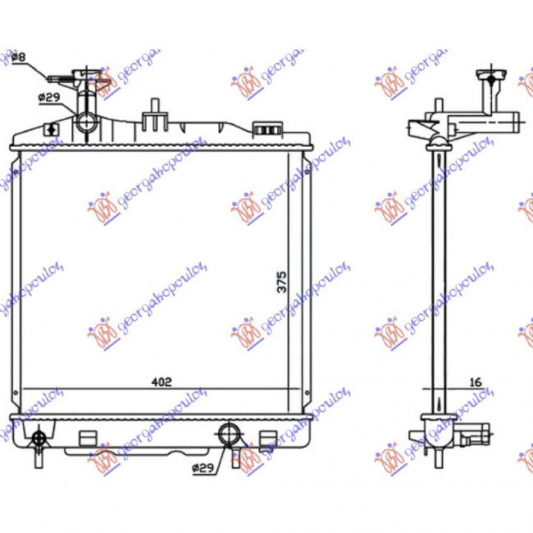 Radiator Apa - Mitsubishi I-Miev 2010 , 1330y8