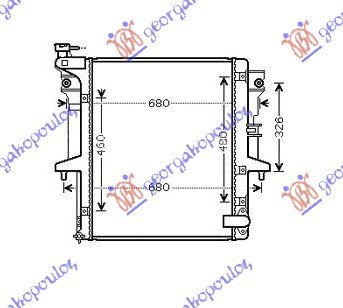 Radiator Apa - Mitsubishi P/U L200 2006 , Mn135032