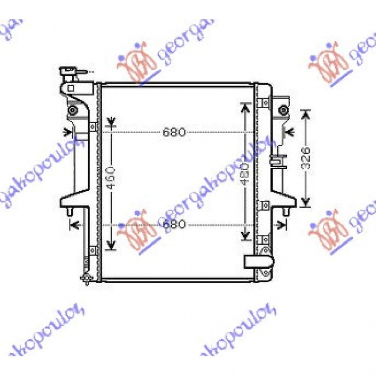 Radiator Apa - Mitsubishi P/U L200 2010 , 164000l250