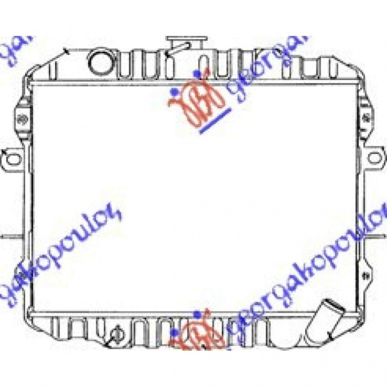 Radiator Apa - Mitsubishi Pajero 1983 , Mb356155