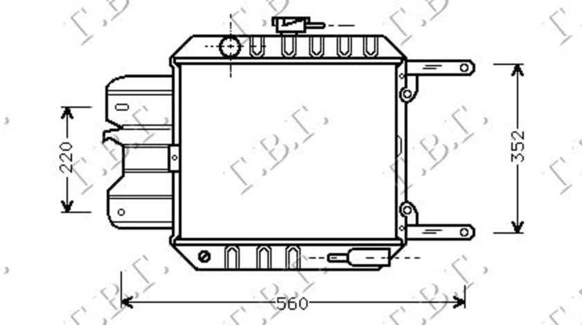 Radiator Apa - Nissan Sunny (B11) 1983 , 2140001a10