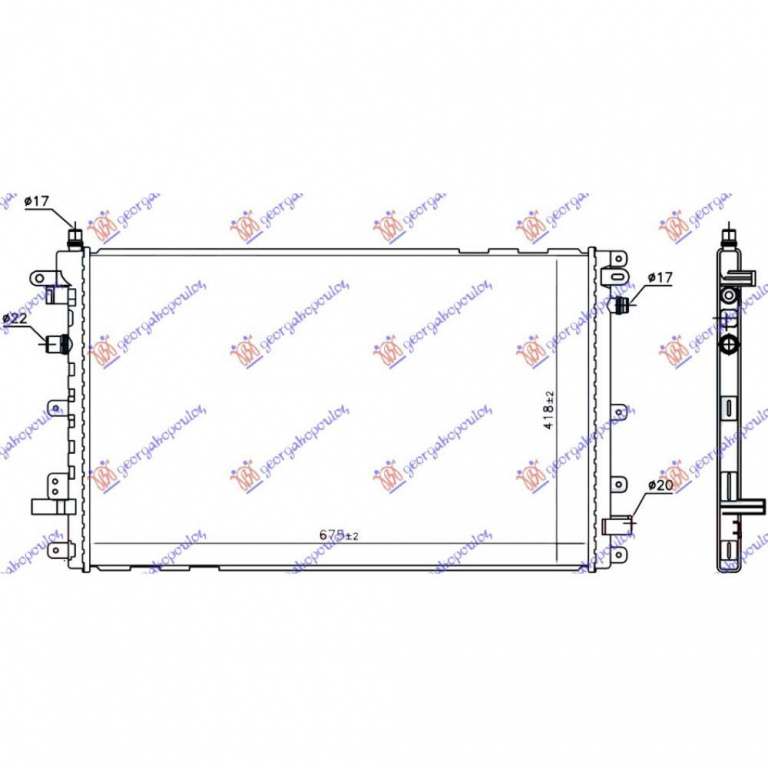 Radiator Apa - Opel Ampera 2011 , 1300322