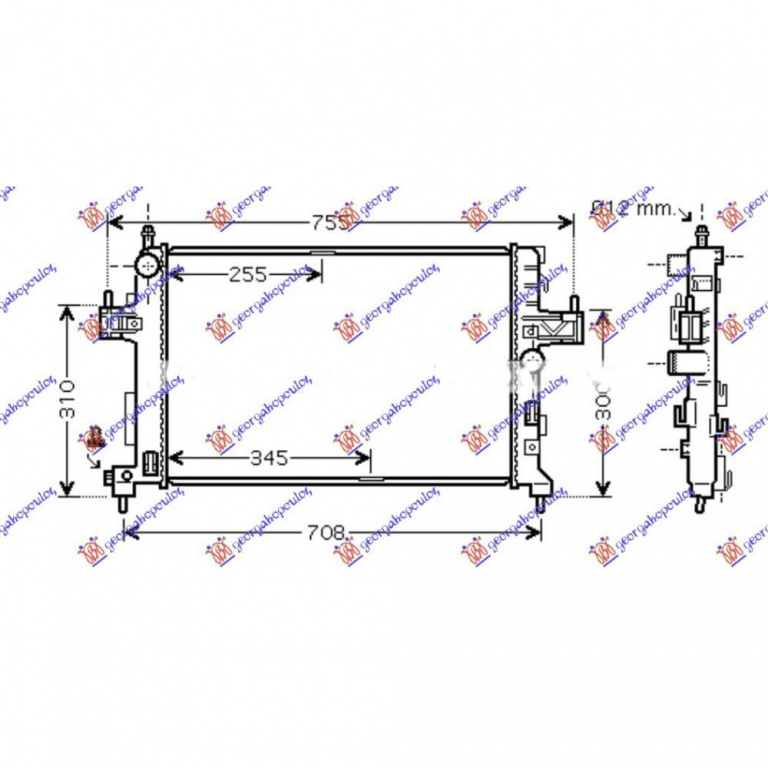 Radiator Apa - Opel Combo 2000 , 1300259