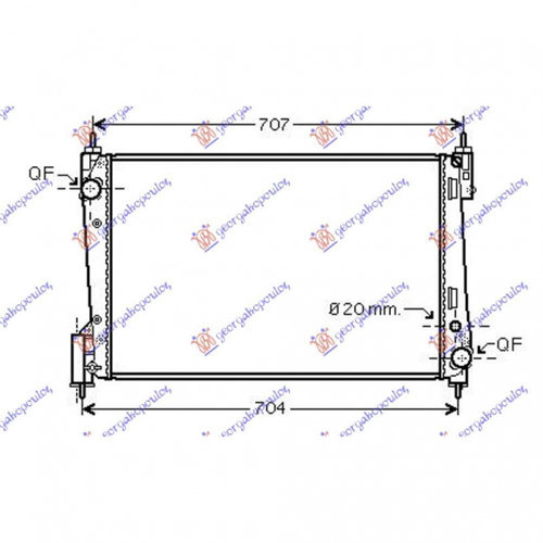 Radiator Apa - Opel Combo (Combi/Cargo) 2012 , 51896964