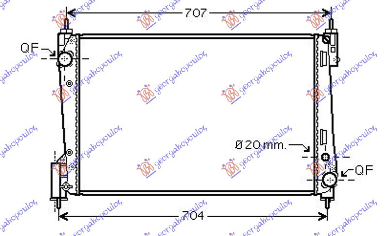 Radiator Apa - Opel Corsa D 2006 , 13313296