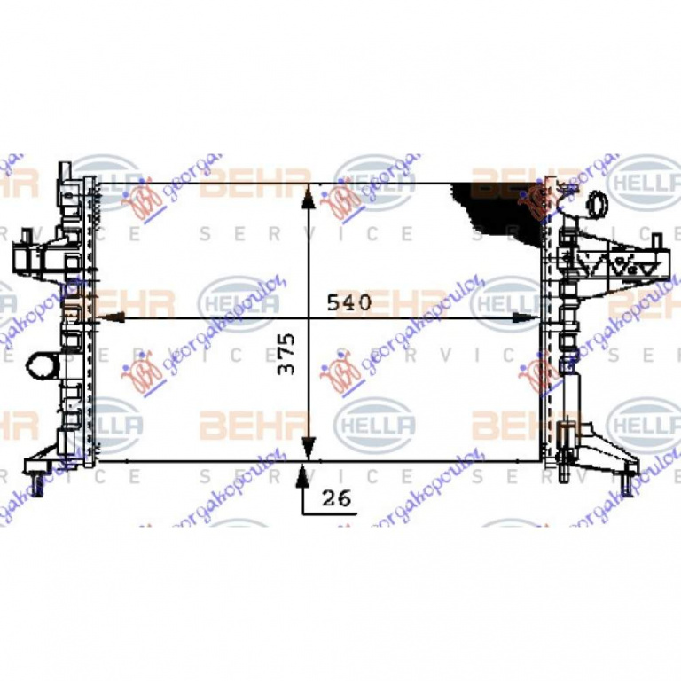 Radiator Apa - Opel Tigra Cabrio Twintop 2004 , 1300239